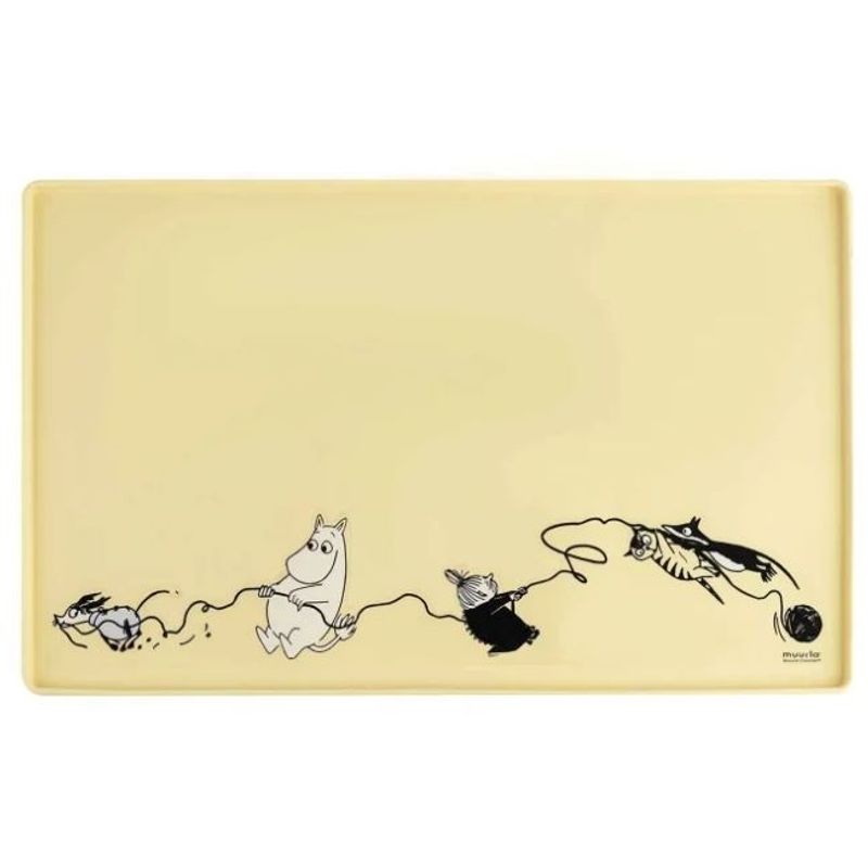 Mumin Silikon Underlägg till Matskål (Gul 48-30cm)