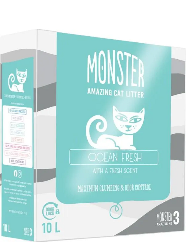 Monster Kattsand Ocean Fresh 10L