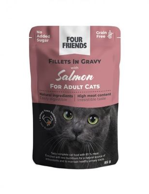 FourFriends Cat Adult Salmon in Gravy Pouch