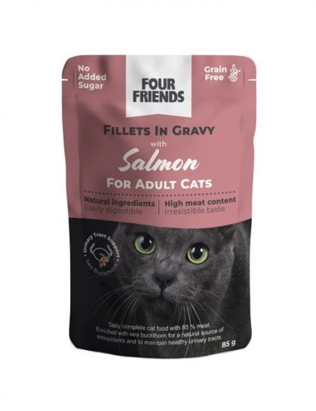 FourFriends Cat Adult Salmon in Gravy Pouch