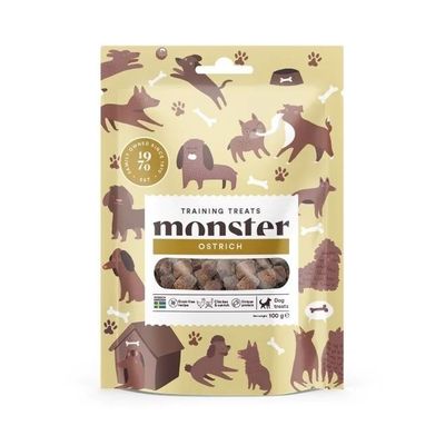 Monster Dog Bites training treats Ostrich 100 g