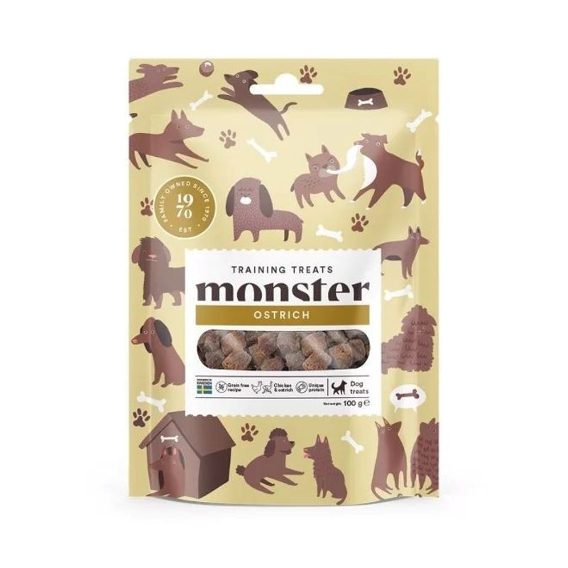 Monster Dog Bites training treats Ostrich 100 g