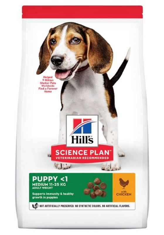 Hills Science Plan Puppy Medium Chicken 2,5kg
