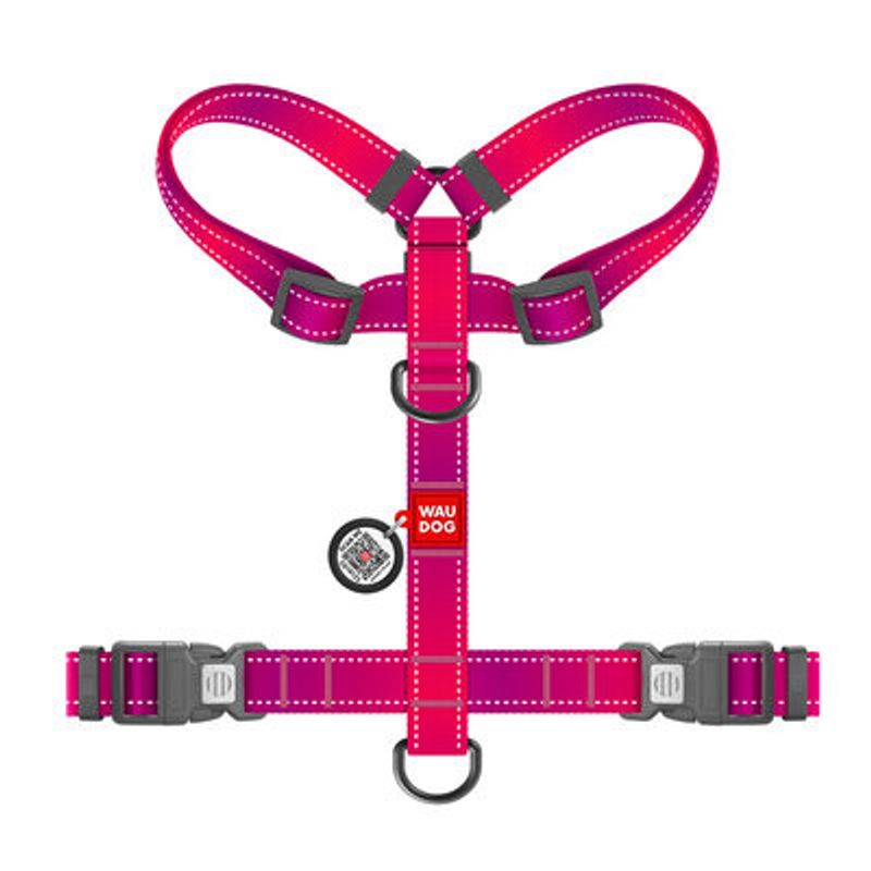 WAUDOG H-Sele Hund Mono Reflex Rosa
