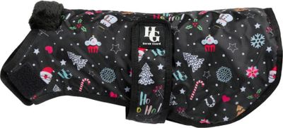 HG Hundtäcke Fodrat Lingle Jul Svart/mönster