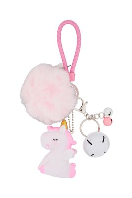 Equipage Nyckelring Pom pom Unicorn (Ljusrosa)