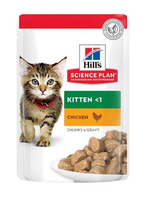 Hills Science Plan Kitten Chicken & Turkey 12x85g portionspåsar