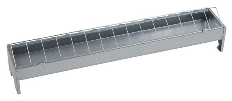 Fodertråg för Höns 75 x 10cm Galvad