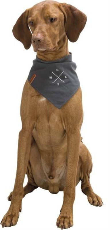 BE NORDIC scarf mörkgrå med rosmotiv