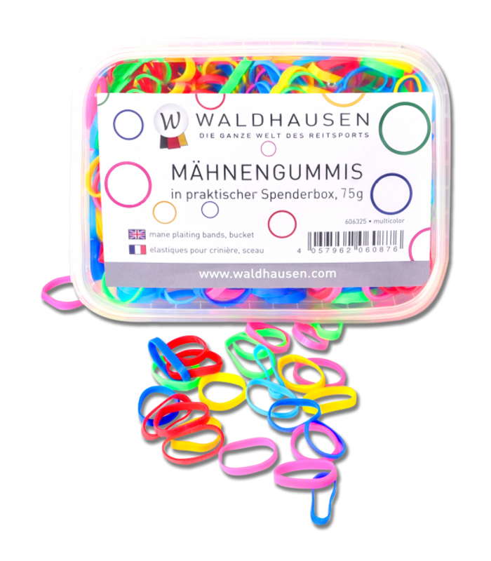 Gummisnoddar i plastlåda 50gr Blandade färger