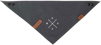 BE NORDIC scarf mörkgrå med rosmotiv