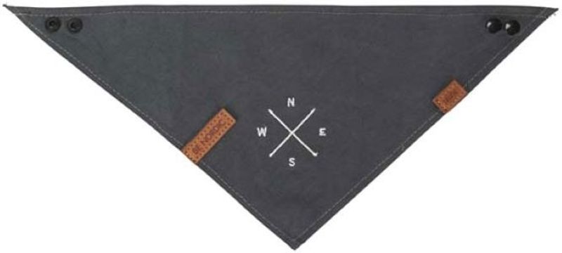 BE NORDIC scarf mörkgrå med rosmotiv