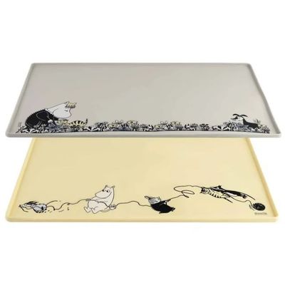 Mumin Silikon Underlägg till Matskål (Gul 48-30cm)