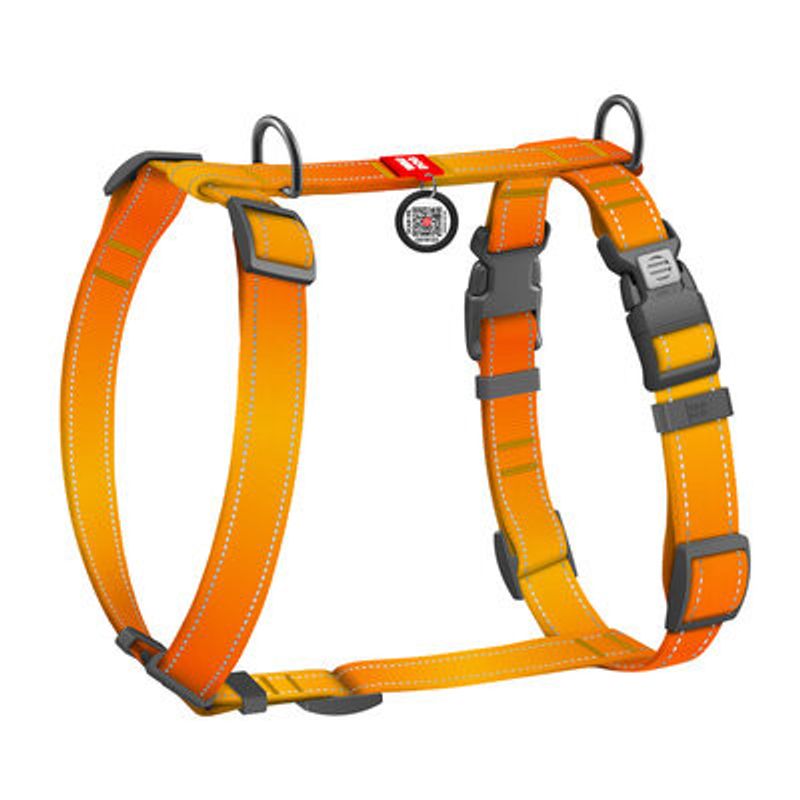 WAUDOG H-Sele Hund Mono Reflex Orange