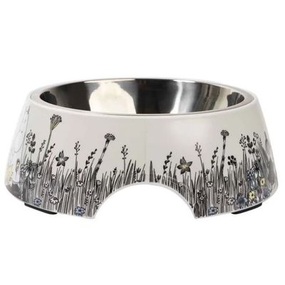 Mumin Matskål för Hund & Katt L (Grå)