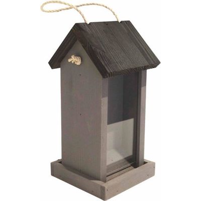 Fågelmatare DUO GRÅ 13,5 x 13,5 x 29cm