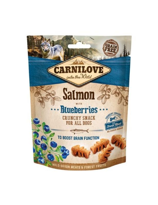 CarniLove Dog Crunchy Snack Salmon with Blueberry 200g