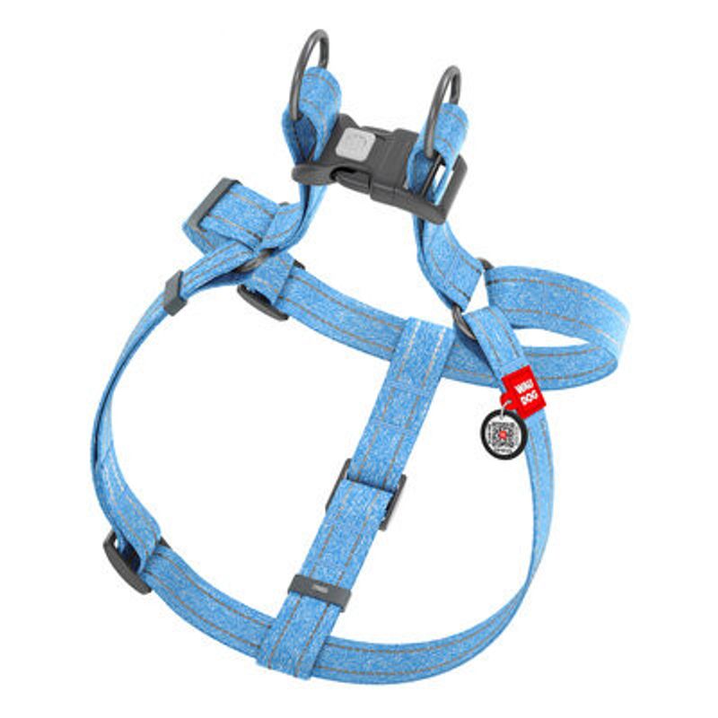 WAUDOG Re-Cotton Hundsele Reflex Blå