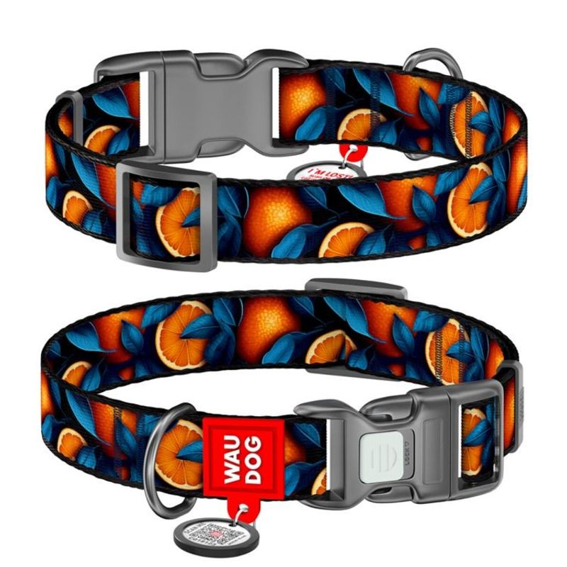 WAUDOG Hundhalsband Nylon Oranges