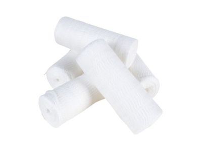 Gasbinda oelastisk med vävd kant 5-pack 10cm x 10m