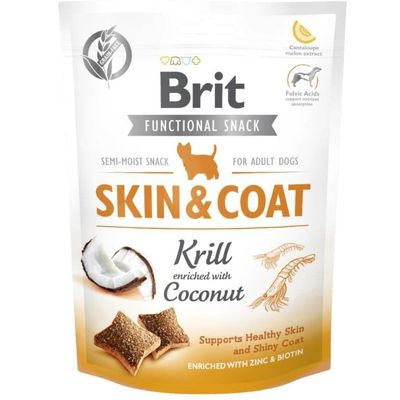 Brit Functional Snack Skin&Coat Krill 150g