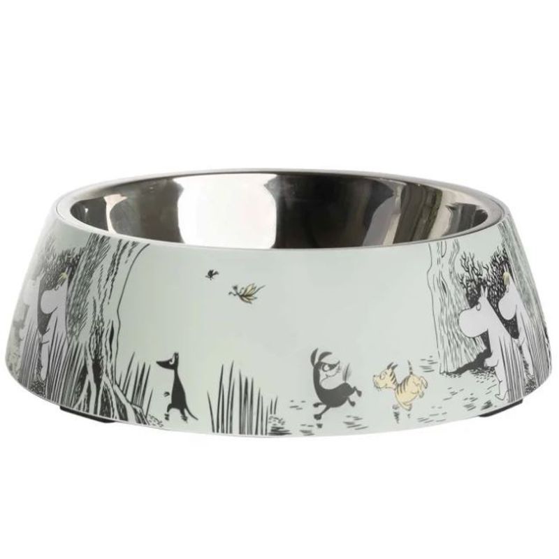 Mumin Matskål för Hund & Katt XL Grön