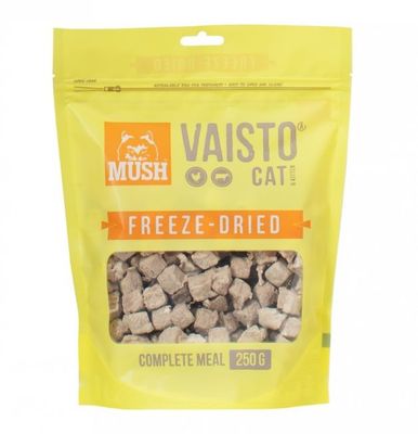 Mush Vaisto CAT Freeze-dried Gul (Kyckling-Nöt 250g)
