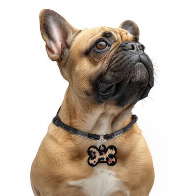 WAUDOG Smart ID Bricka för Hund & Katt Leopard Ben 40mm