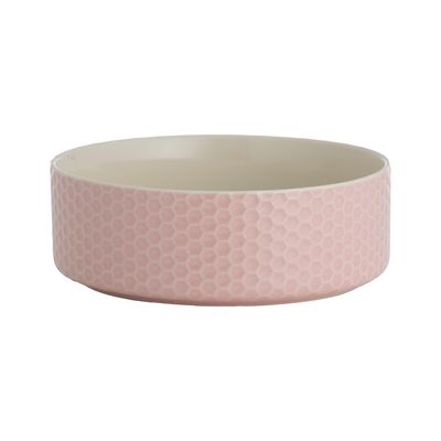 Keramikskål Honeycomb Rosa Hund