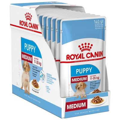RC Wet Medium Puppy 10x140g