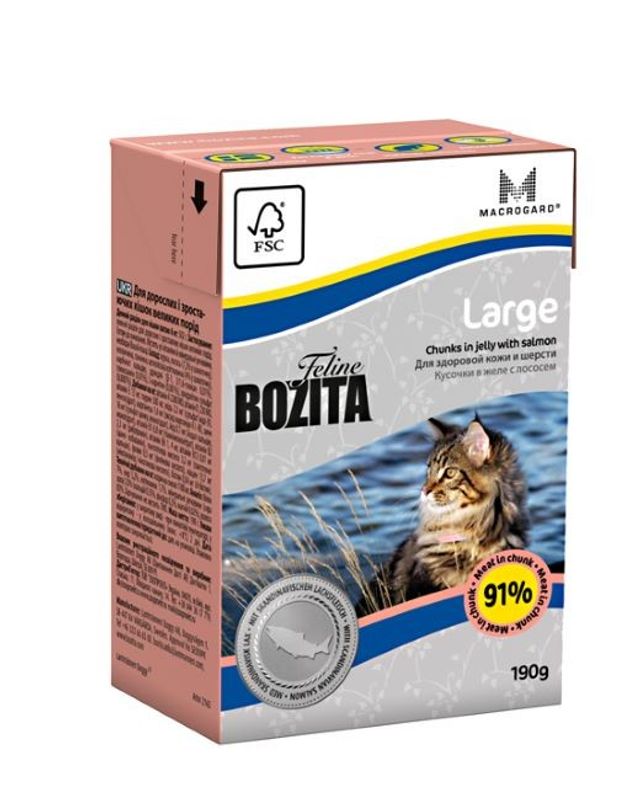 Bozita Katt Feline Tetra Large Cats 190 g