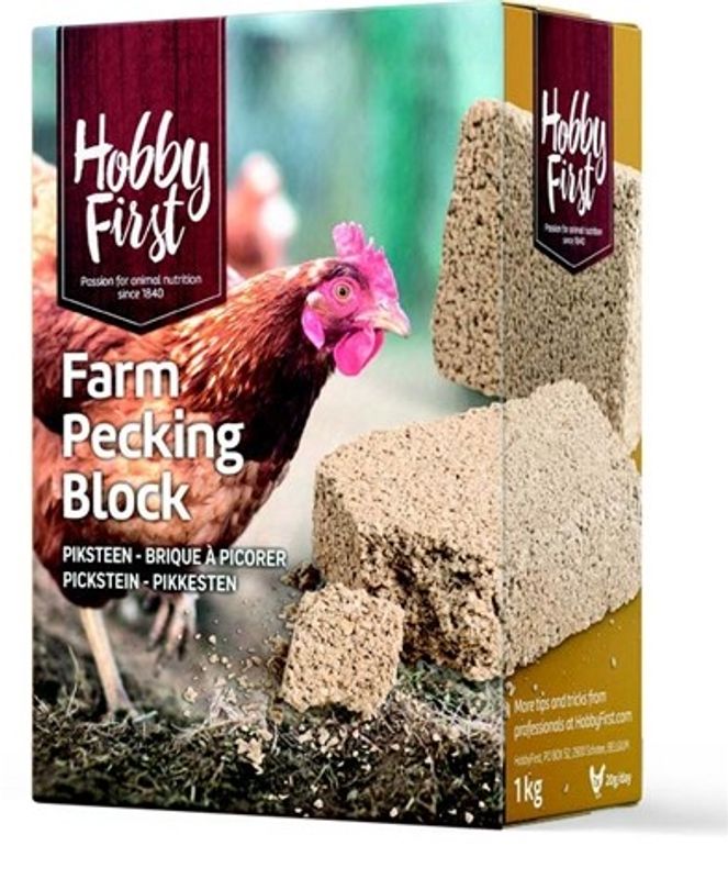 Hobby First Pecking Block 1kg