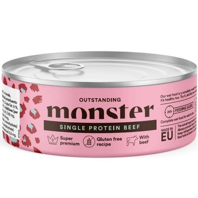 Monster Cat Adult Single Beef Burk 100g