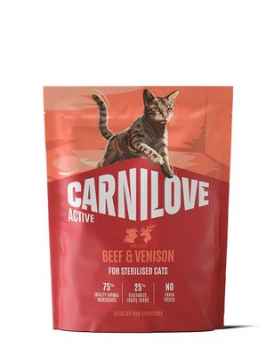 Carnilove Cat Active Sterilised Nötkött & Vilt