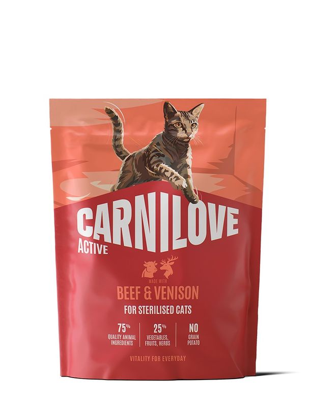 Carnilove Cat Active Sterilised Nötkött & Vilt