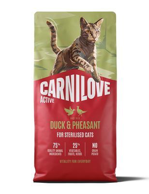 Carnilove Cat Active Sterilised Anka & Fasan