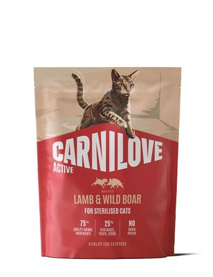 Carnilove Cat Active Sterilised Lamm & Vildsvin