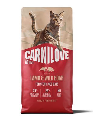 Carnilove Cat Active Sterilised Lamm & Vildsvin