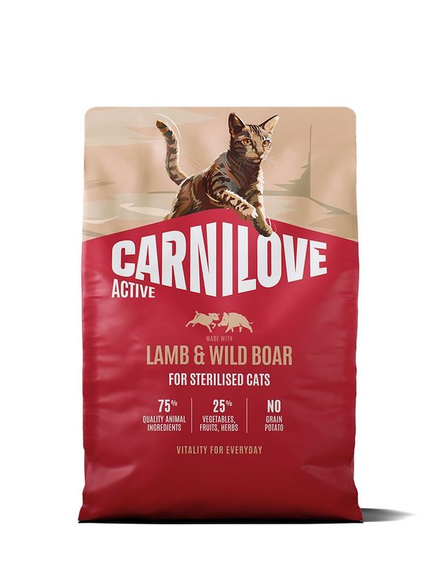 Carnilove Cat Active Sterilised Lamm & Vildsvin