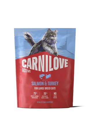 Carnilove Cat Active Large Breed Lax & Kalkon