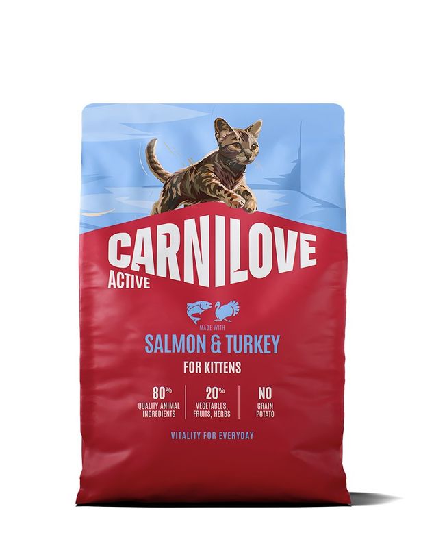 Carnilove Cat Active Kitten Lax & Kalkon