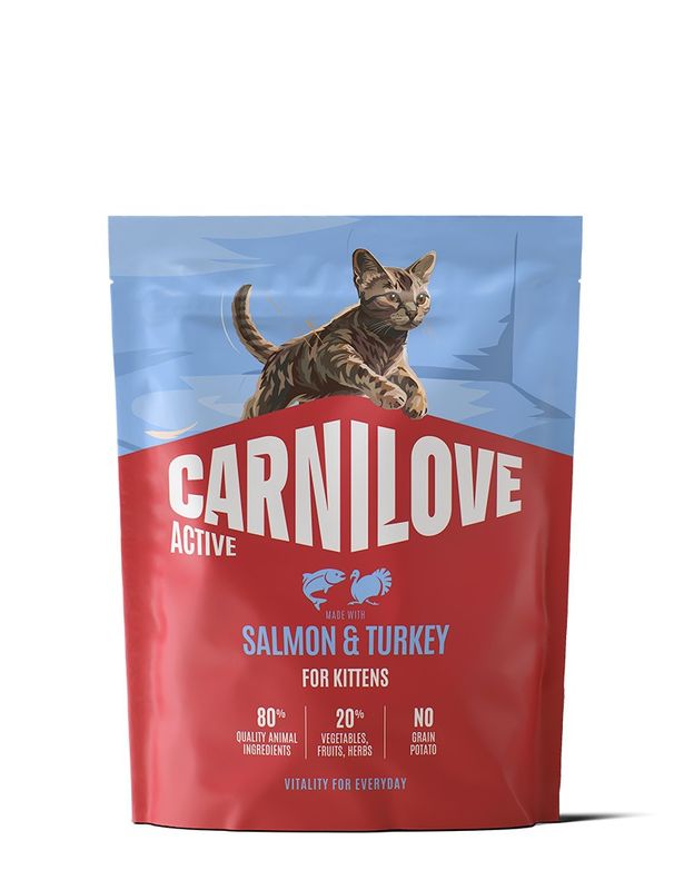 Carnilove Cat Active Kitten Lax & Kalkon