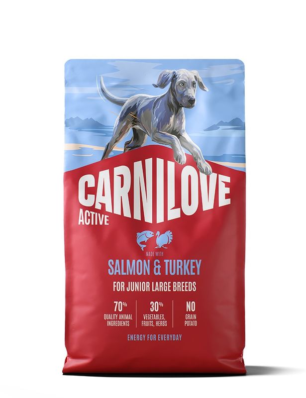 Carnilove Dog Active Junior Large Lax & Kalkon