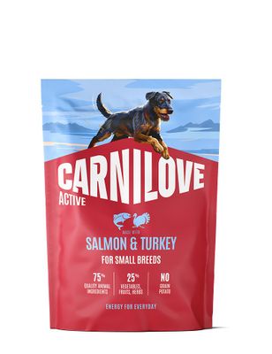 Carnilove Dog Active Small Breed Lax & Kalkon