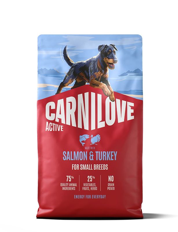 Carnilove Dog Active Small Breed Lax & Kalkon