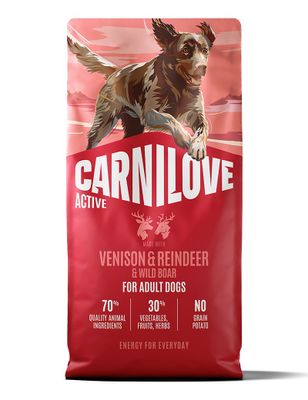Carnilove Dog Active Adult Vilt, Ren & Vildsvin