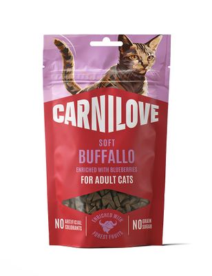 Carnilove Cat Soft Snack Buffel & Blåbär 50 g