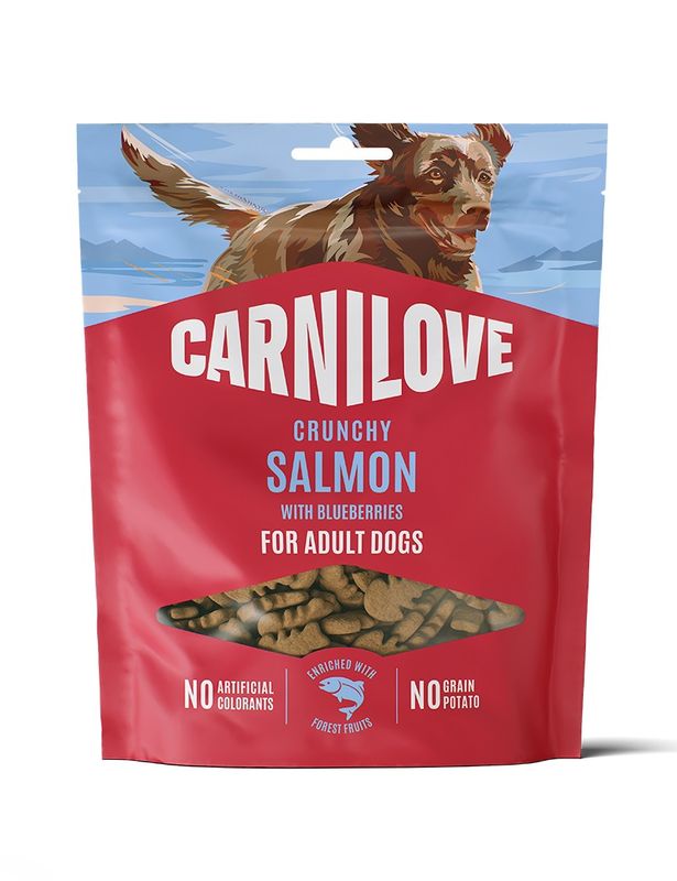 Carnilove Dog Crunchy Snack Lax & Blåbär 200 g
