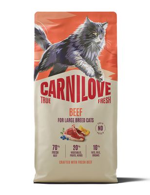Carnilove Cat True Fresh Large Breed Nötkött
