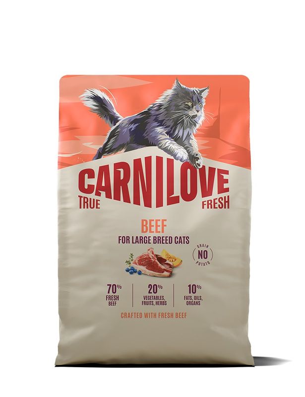 Carnilove Cat True Fresh Large Breed Nötkött